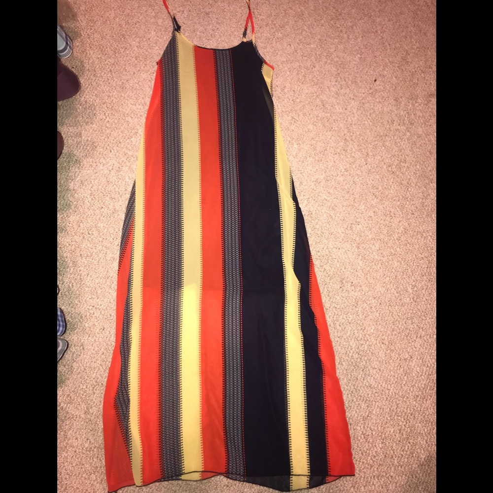 Multi-Colored Maxi BoHo dress